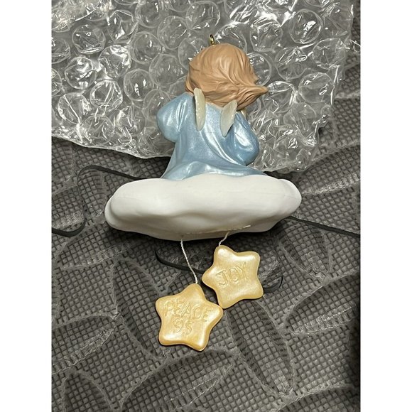 Hallmark Keepsake Ornament Handcrafted 1995 Three Wishes Angel Vintage Christmas - Picture 8 of 8